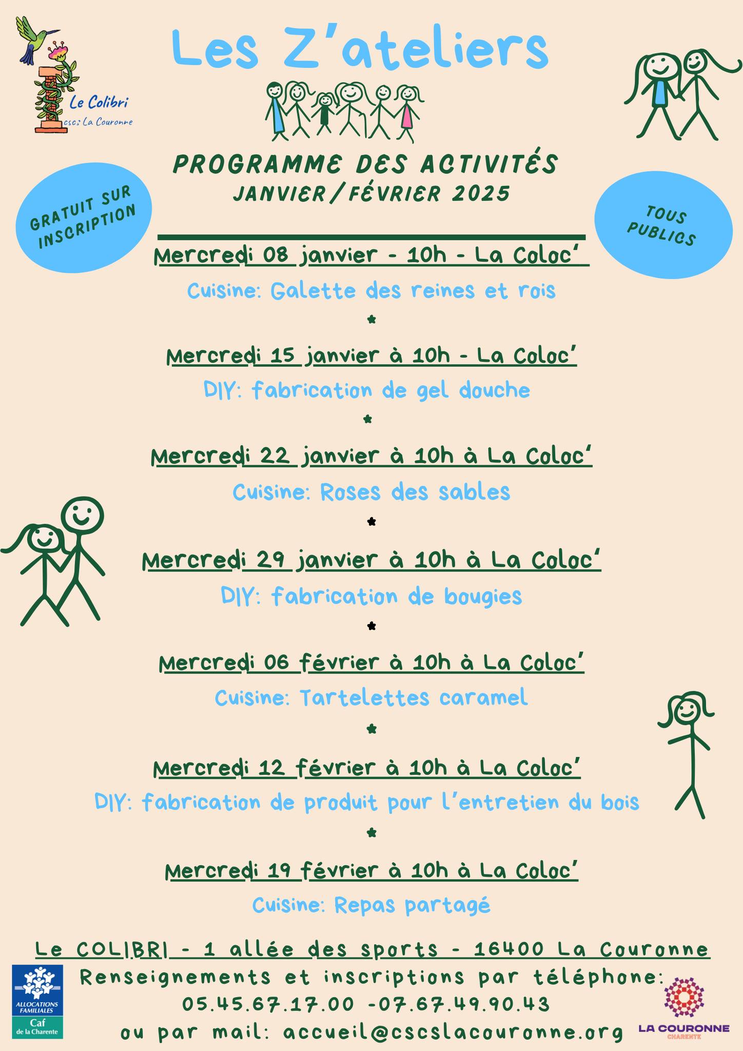 Les Z'ateliers - Programme