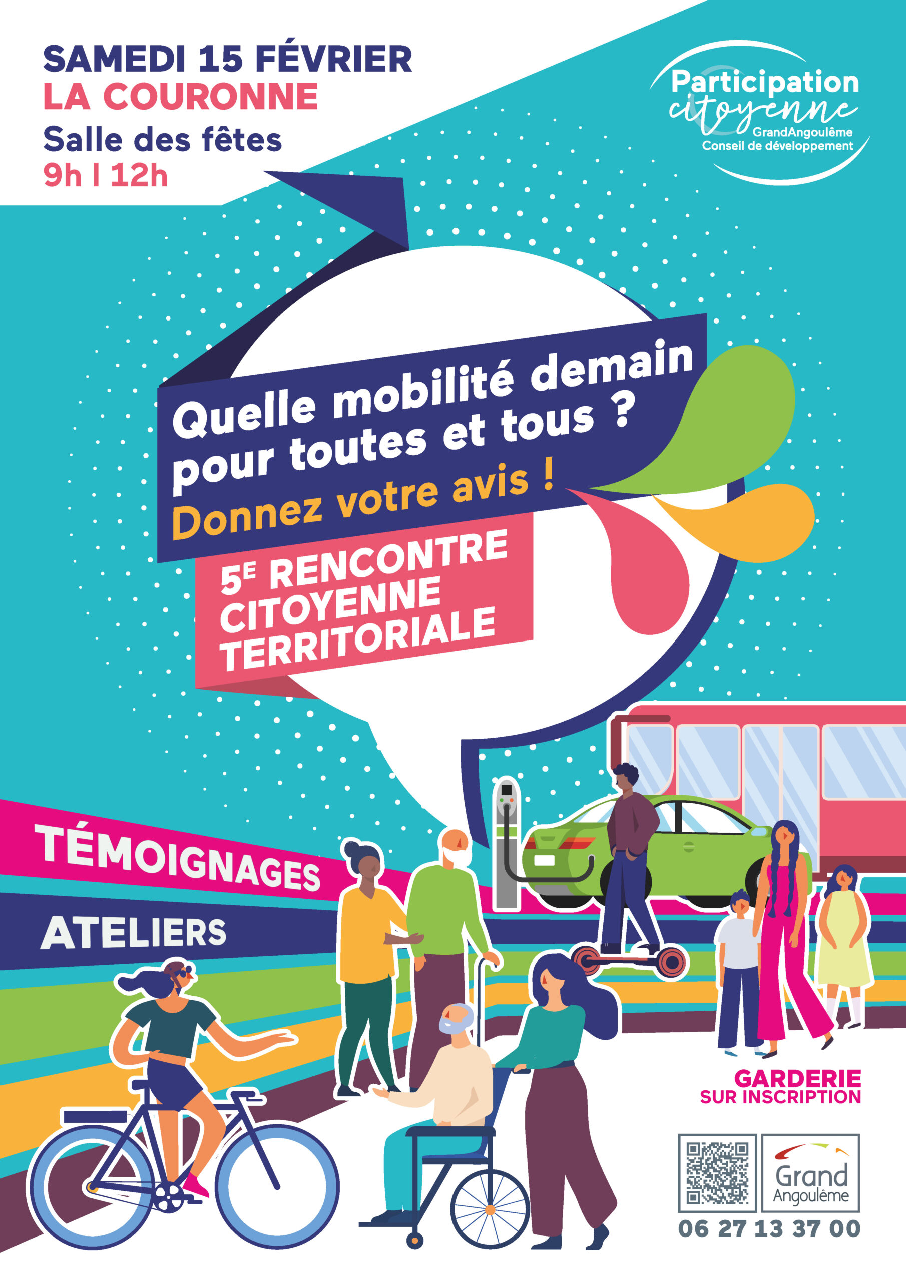 Rencontre citoyenne organisé le Samedi 15 février de 9h à 12h à la Salle des Fêtes de La Couronne