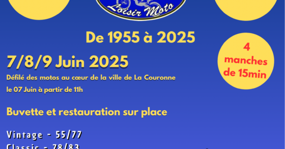 Motocross La Couronne À l’ancienne 70 - du 7 au 9 juin 2025