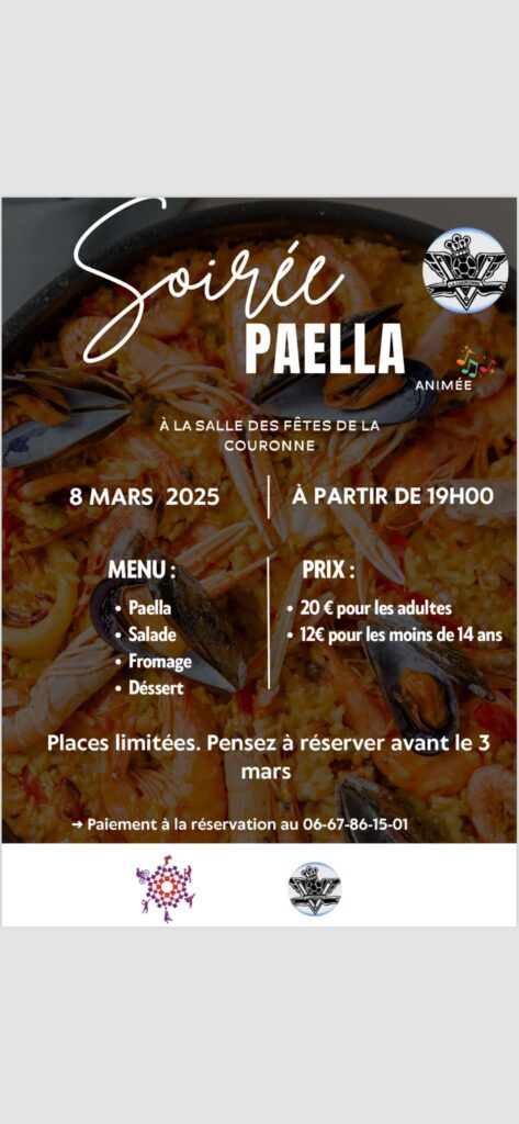 Soirée paella coc foot