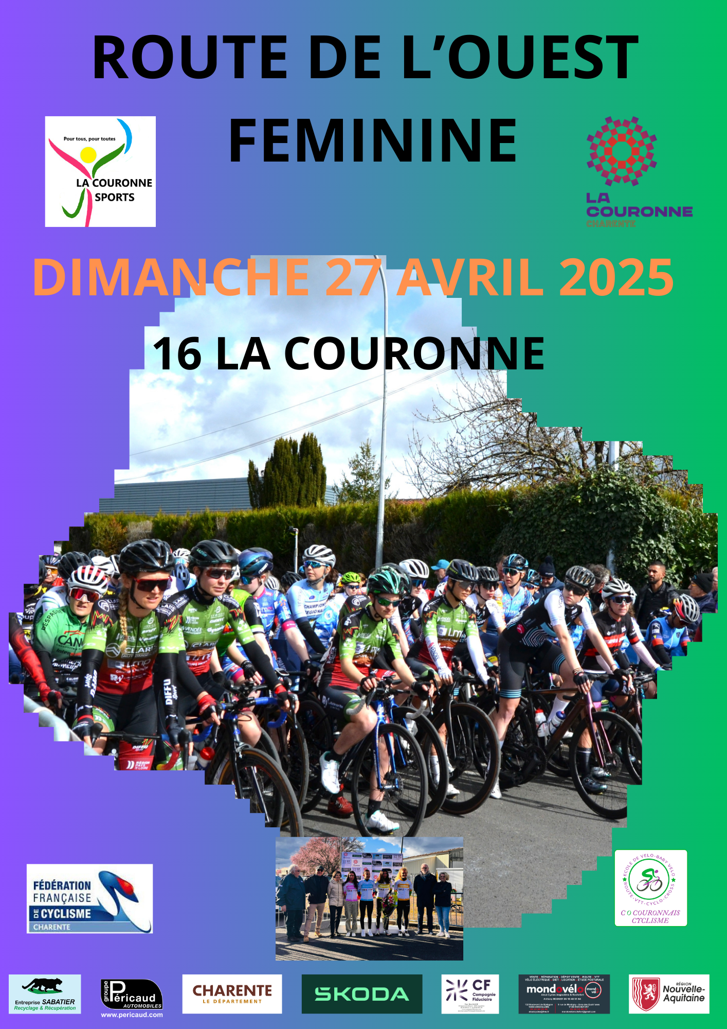 Course cycliste : Route de l'Ouest Féminine 