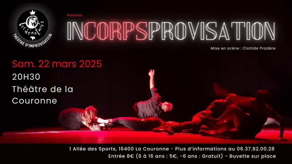 INCORPSPROVISATION - Samedi 22 mars - 20h30 - Théâtre